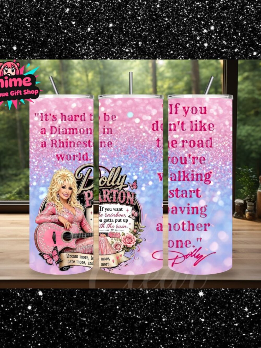 Dolly Parton 20oz Stainless Steel Tumbler